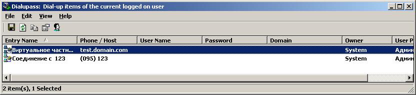 Dialupass